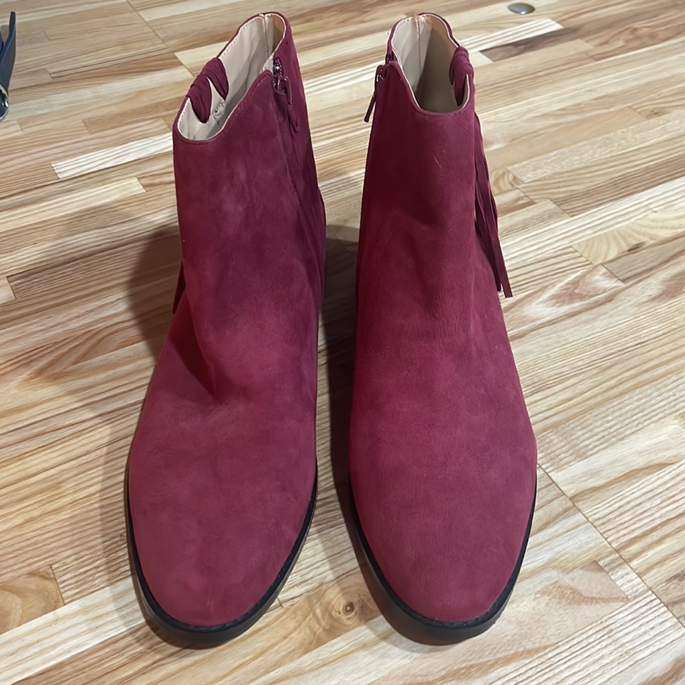 ABUSA Wine Red Booties